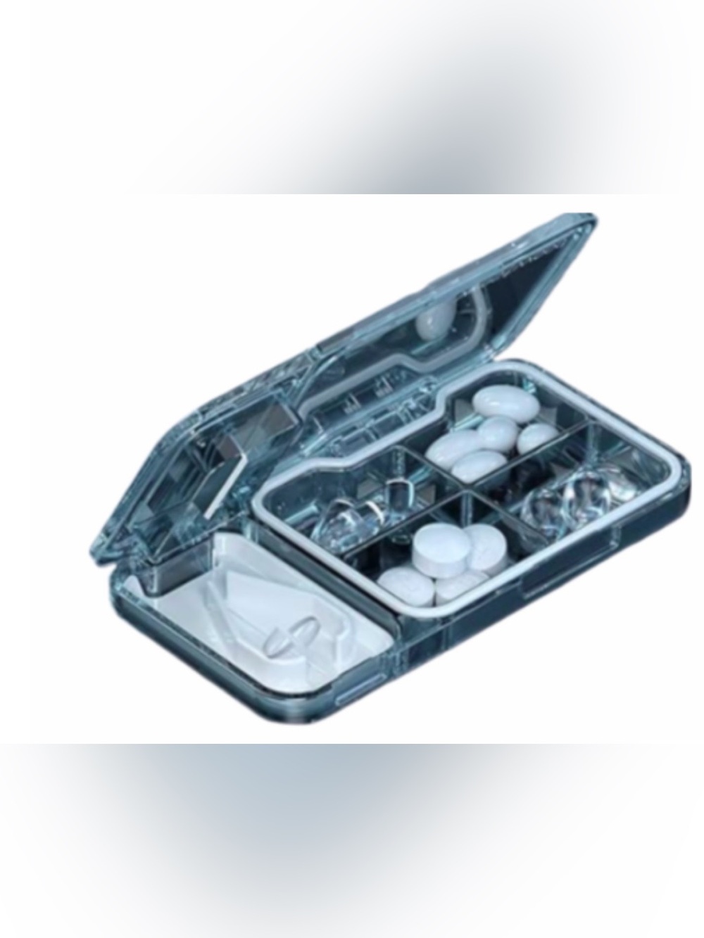NuvoMed | Pill Cutter With 4 Storage Compartments Portable Great For Travel NWT